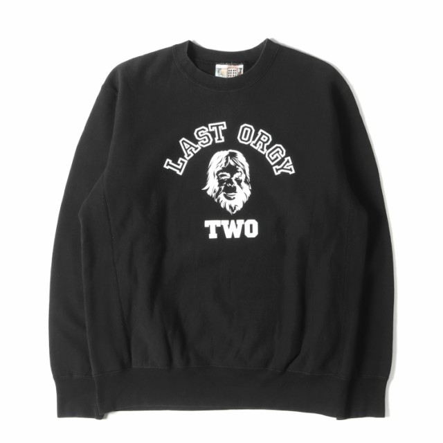 A BATHING APE ア ベイシング エイプ スウェット サイズ:M LAST ORGY 2 復刻モデル リバースウィーブ カレッジ スウェット 長袖 ブラック