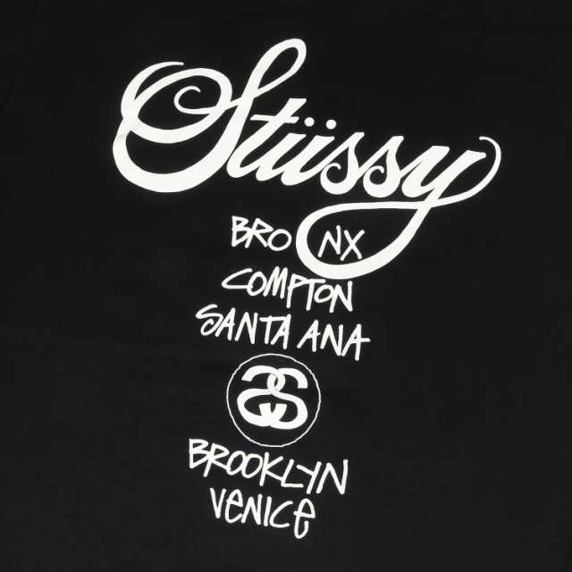 STUSSY ステューシー Tシャツ サイズ：L ワールドツアー クルーネック ...