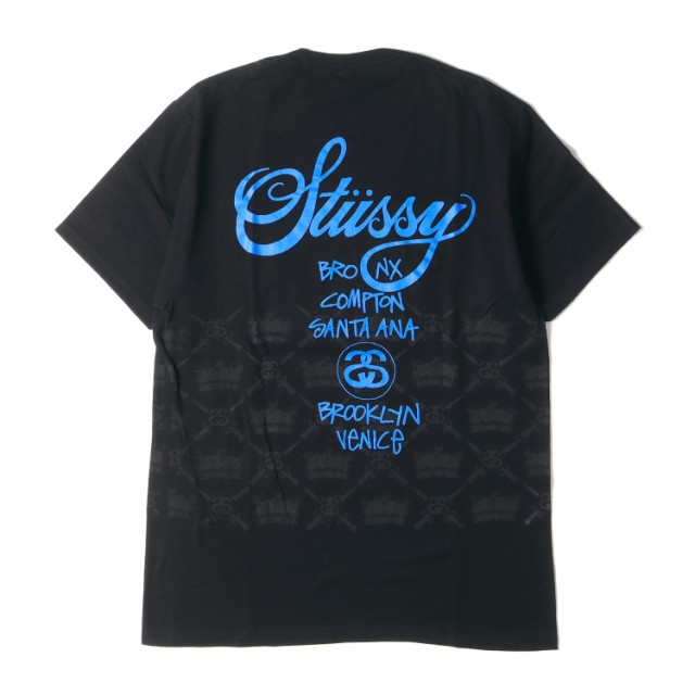 STUSSY ステューシー Tシャツ サイズ：M ワールドツアー クラウン WT