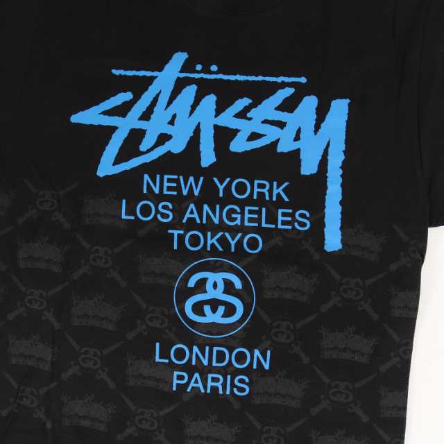 STUSSY ステューシー Tシャツ サイズ：M ワールドツアー クラウン WT