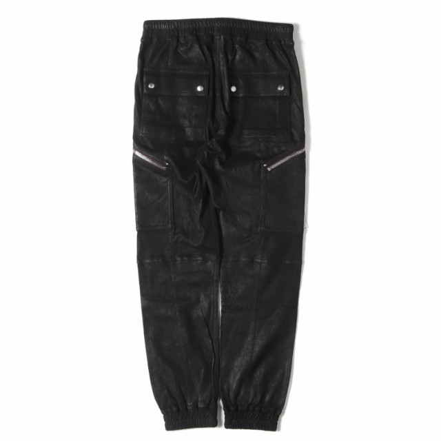 RICK OWENS リックオウエンス パンツ サイズ:48 20AW ドローストリング ゴートレザー カーゴ ジョガー パンツ PERFORMA  CARGO JOG PANTS ｜au PAY マーケット