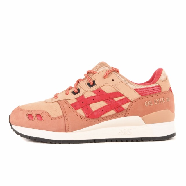 KITH NYC キス ニューヨークシティー サイズ:25.5cm 23SS asics MARVEL X-MEN GEL-LYTE III  Remastered ガンビット モデル アシックス マーベル ゲルライト3 リマスタード ベージュ レッド US7.5 ローカット スニーカー  コラボ シューズ 靴 【メンズ】【K3848】 ローカット