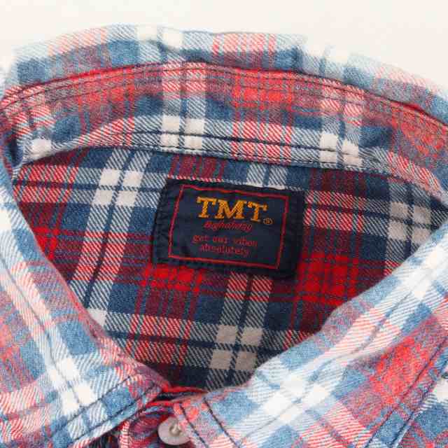 TMT ティーエムティー シャツ サイズ:M インディゴチェック 長袖 ウエスタン シャツ L/SL ORIGINAL INDIGO CHECK  SHIRTS 17SS レッド イ｜au PAY マーケット