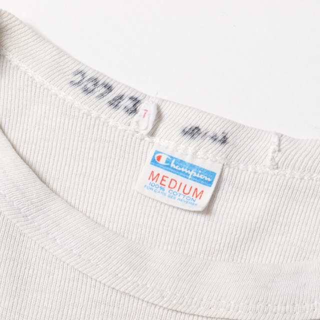 Champion チャンピオン Tシャツ サイズ:M 70s バータグ 3段 染み込み