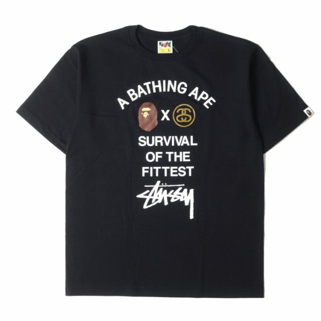 A BATHING APE ア ベイシング エイプ Tシャツ サイズ:XL STUSSY