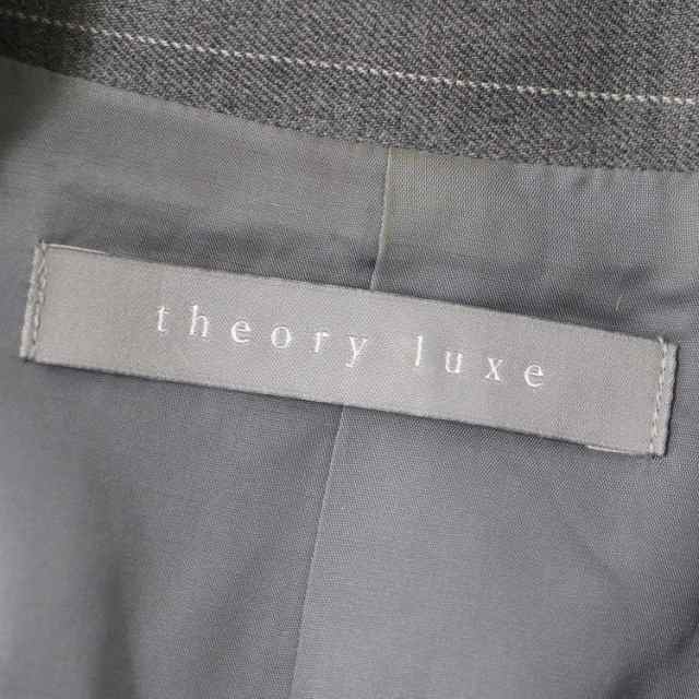 theory luxe セオリーリュクス スーツ セットアップ グレー 30(0〜3号相当) ジャケット パンツ ピンストライプ 1B トラウザー  テーパード｜au PAY マーケット