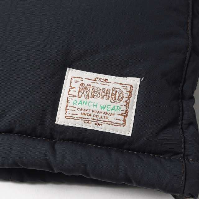 NEIGHBORHOOD ネイバーフッド ジャケット サイズ:M ブロックステッチ フード付き ダウン ジャケット ICEWALL / N-JKT ブラック 黒 アウター ブルゾン 【メンズ】