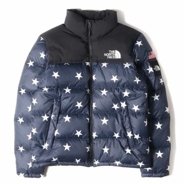 THE NORTH FACE ノースフェイス ダウン ジャケット サイズ:M 18SS US企画 スター柄 ヌプシ ジャケット NUPTSE JACKET NF0A3BZ9 ネイビー