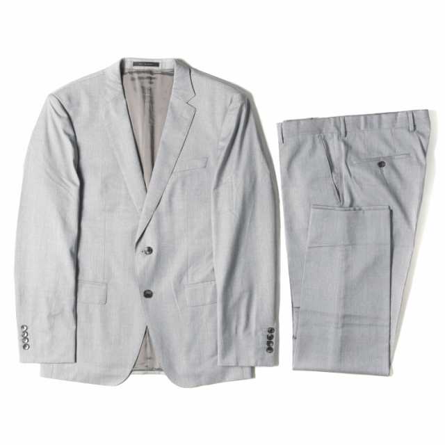 BOSS ボス TRABALDO TOGN社製 Super120 ウール 3B テーラード ジャケット ツータック スラックス パンツ セットアップ スーツ SLIM FIT