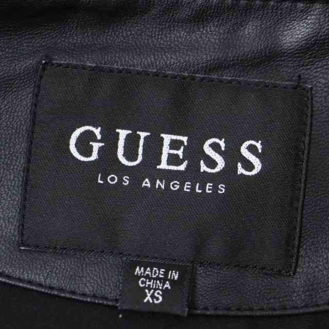 GUESS ゲス ブルゾン ジャケット ブラック 黒 XS ノーカラー ショート