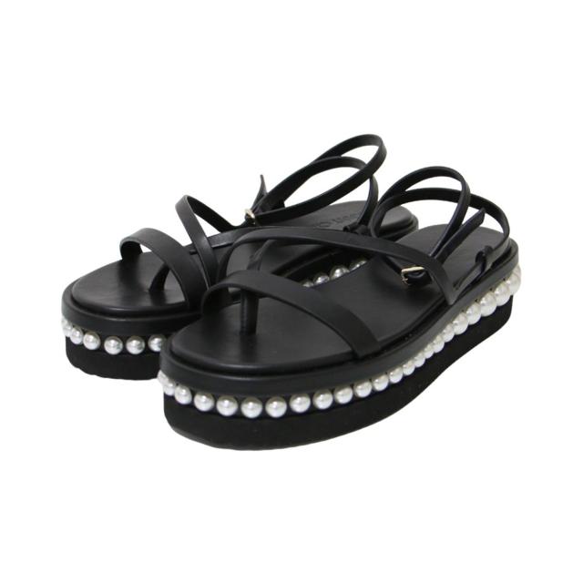 JIMMY CHOO ジミーチュウ サンダル ブラック 黒 サイズ:36(23.0 JIMMY CHOO ジミーチュウ サンダル ブラック 黒 サイズ:36(23.0