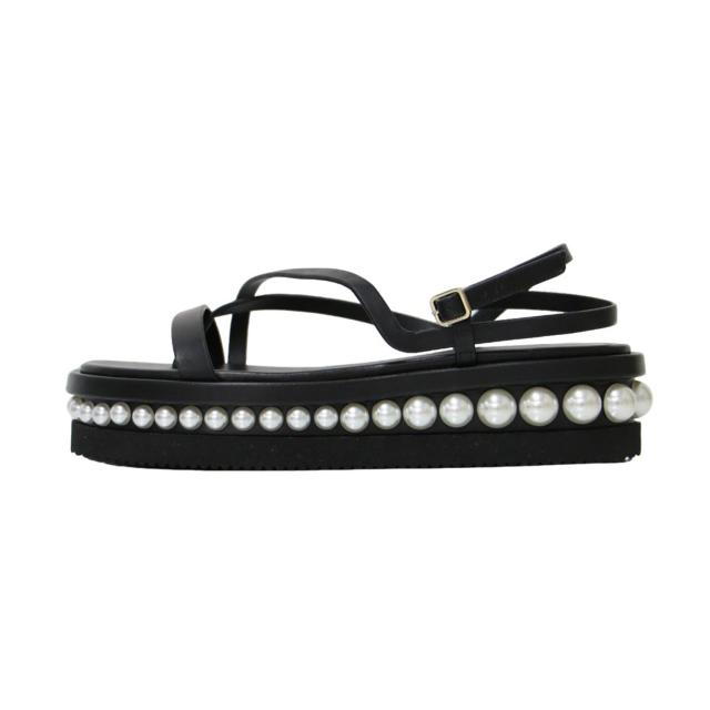 JIMMY CHOO ジミーチュウ サンダル ブラック 黒 サイズ:36(23.0 JIMMY CHOO ジミーチュウ サンダル ブラック 黒 サイズ:36(23.0