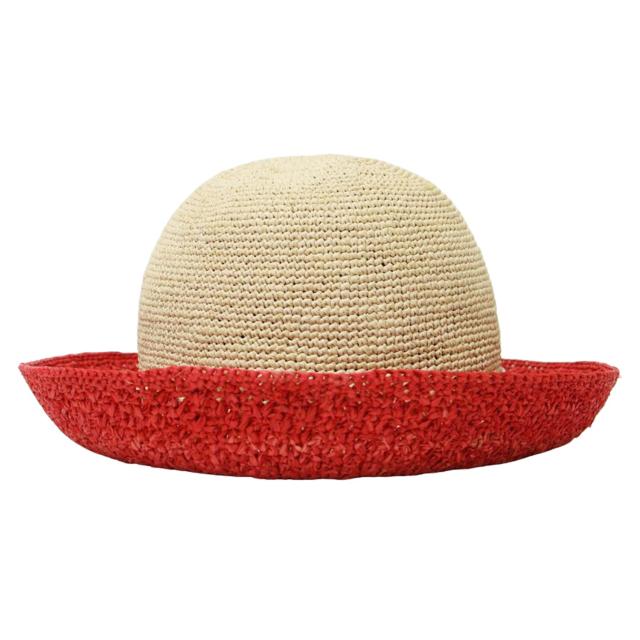 HELEN KAMINSKI ヘレンカミンスキー ラフィア グラデーション ハット 麦わら帽子 ナチュラル レッド系 ブランド ファッション アイテム【レディース】【中古】【美品】【K4142】 HELEN KAMINSKI ヘレンカミンスキー ラフィア グラデーション ハット