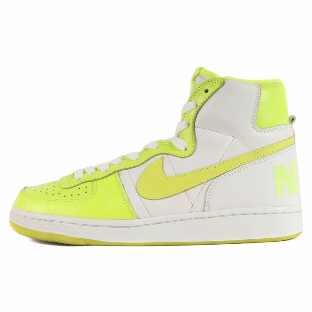 NIKE ナイキ サイズ:26.5cm TERMINATOR HIGH NEON YELLOW 309982-171 2005年製 ターミネーター ハイ ホワイト ネオンイエロー US8.5 ハイ