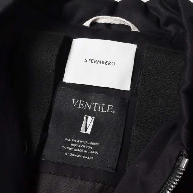 STERNBERG スタンバーグ ジャケット サイズ:L 22AW VENTILE ボンバー ジャケット ベンタイル ダブルジップ パテッド 中わた ブラック 黒 