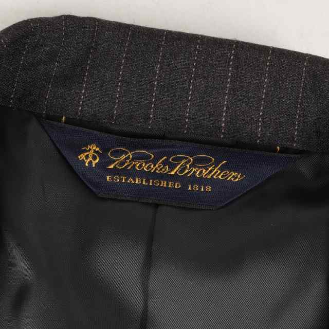 BROOKS BROTHERS ブルックスブラザーズ セットアップ スーツ サイズ:37REG 31W ペンシル ピン ストライプ ウールギャバ  段返り3B テーラード ジャケット & ツータック テーパード スラックス パンツ グレー 日本製【メンズ】【中古】【K3985】の通販はau PAY  マーケット ...