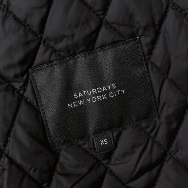 SATURDAYS SURF NYC サタデーズサーフニューヨーク ジャケット サイズ:XS 18AW ストレッチ ベルベット フライフロント  パテッド フライト ボンバー ジャケット Calvin アウター ブルゾン カルビン 中わた ブラック 黒【メンズ】【中古】【K3990】の通販はau  PAY ...