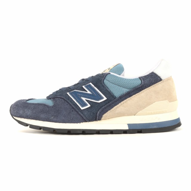 NEW BALANCE ニューバランス サイズ:26.5cm U996 TB ローカット スニーカー MADE IN USA アメリカ製 ランニング シューズ 靴 ネイビー 紺