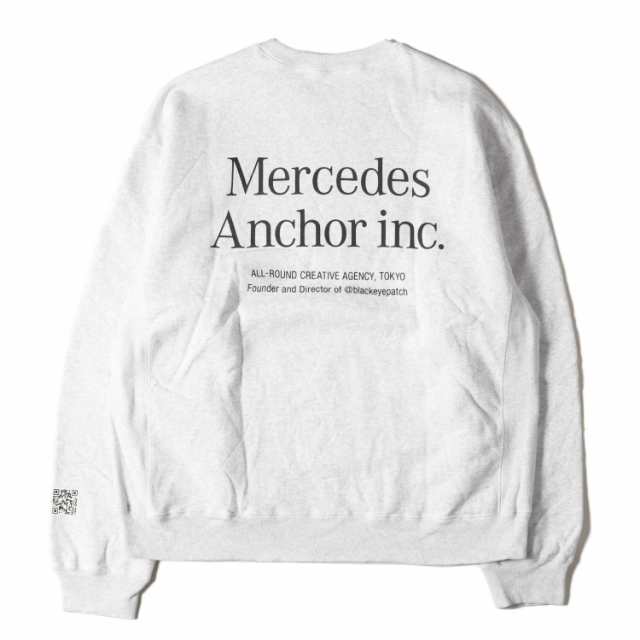 MERCEDES ANCHOR INC メルセデスアンカーインク スウェット サイズ:M ブランドロゴ リバースウィーブ スウェットシャツ グレー トップス