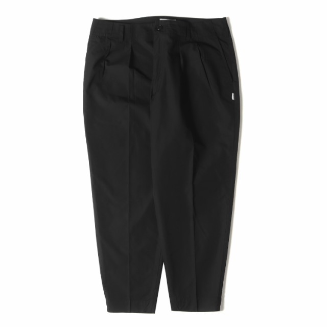 WTAPS ダブルタップス パンツ サイズ:L 22AW 2タック ワイド テーパード サルエルパンツ SHINOBI TROUSERS ブラック 黒 ボトムス シノビ