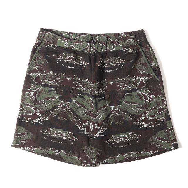 MARCELO BURLON マルセロ ブロン パンツ サイズ:L スネークカモ スウェット ショーツ カーキ ブラウン系 迷彩 ボトムス ズボン ショートパンツ 【メンズ】【K3825】の通販は 6,050円