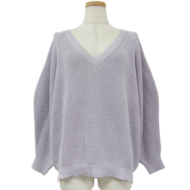 theory luxe セオリーリュクス ニット ラベンダー パープル 38(M