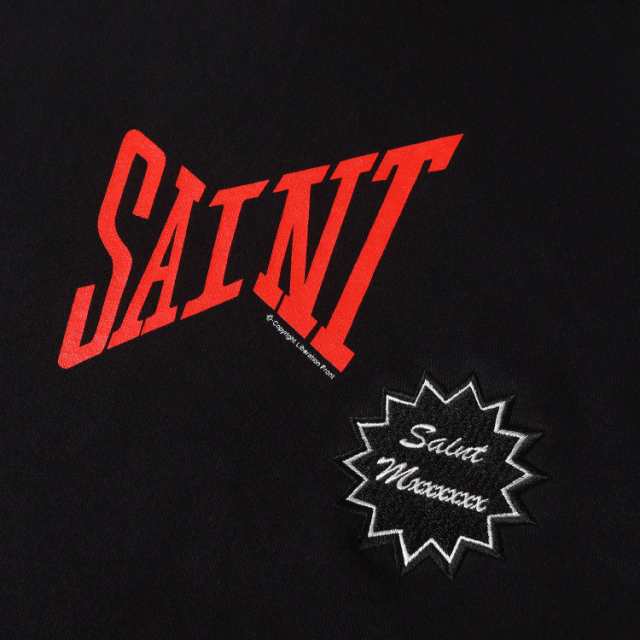 SAINT MICHAEL セントマイケル パーカー サイズ:XL 24SS ブランドロゴ スウェットパーカー HOODIE SAINT ブラック 黒 トップス フーデッ