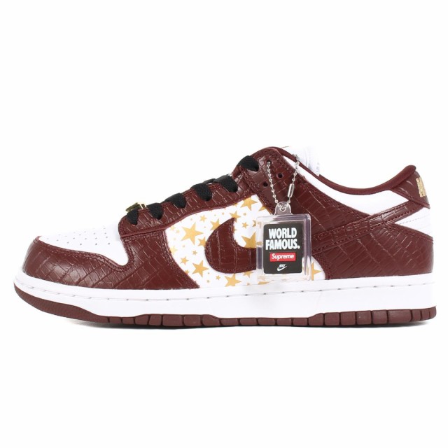 Supreme シュプリーム 10867 21SS ×NIKE SB DUNK LOW OG QS DH3228-103 ナイキ SB ダンク ロー OG ホワイト バークルートブラウン サイ