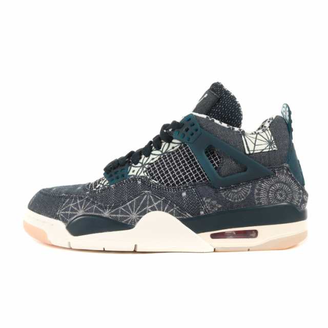 NIKE ナイキ サイズ:27.0cm AIR JORDAN 4 RETRO SE SASHIKO Deep Ocean (CW0898-400) エアジョーダン4 レトロ 刺し子 ディープオーシャン