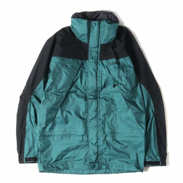 L.L.Bean エルエルビーン ジャケット サイズ:S 90s GORE-TEX リップストップ マウンテンジャケット グリーン ブラック 90年代 アウター の通販は