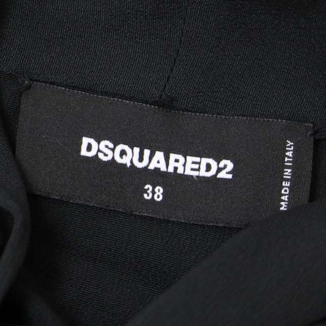 DSQUARED2 ディースクエアード ブラウス シルク ブラック 黒 38