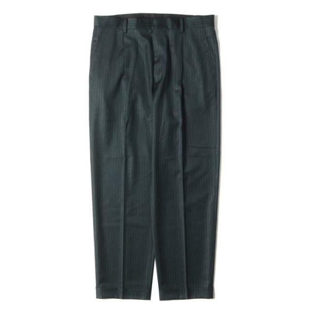 WACKO MARIA ワコマリア パンツ サイズ:XXL 23SS DORMEUIL ラメ ストライプ プリーツ スラックスパンツ GLITTER STRIPED PLEATED TROUSER