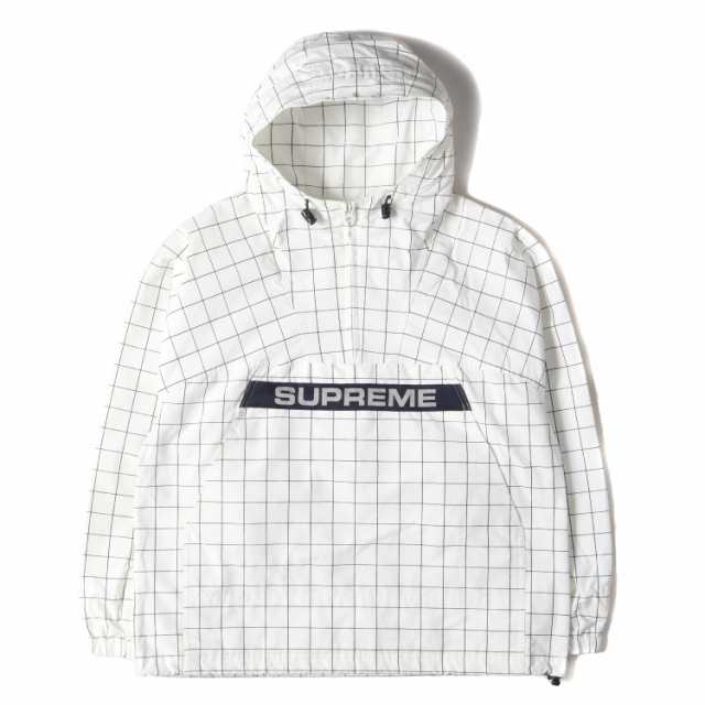 Supreme シュプリーム ジャケット サイズ:S 19AW ウインドウペンチェック ロゴ ヘビーナイロン アノラック パーカー Heavy Nylon Anorak