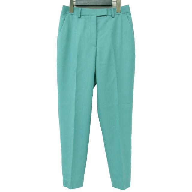 TOMORROWLAND collection トゥモローランド コレクション パンツ グリーン 32(5号) 23春夏 タスマニアオックス クロップド ウール ペンシルパンツ 日本製 ボトムス ズボン テーパード 【レディース】【中古】【美品】【K4100】