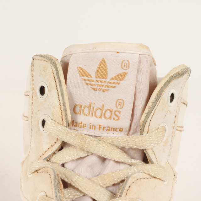 adidas vintage アディダスヴィンテージ サイズ:28.0cm / 80s TOURNEY HI フランス製 デッドストック ターニー ハイ  ホワイト ナチュラル US8 / 80年代 ハイカット スニーカー シューズ 靴【メンズ】【中古】【K4083】の通販はau PAY マーケット -  ブランド古着のBEEGLE ...