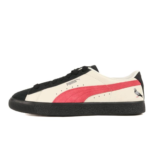PUMA プーマ サイズ:27.0cm 23SS ATMOS STAPLE SUEDE VTG PIGEON / CROW (390478-01) アトモス ステイプル スウェード ビンテージ ピジョン クロウ マシュマロ プーマブラック US9 ローカット スニーカー シューズ 靴 コラボ【メンズ】【K4092】の通販は 12,956円
