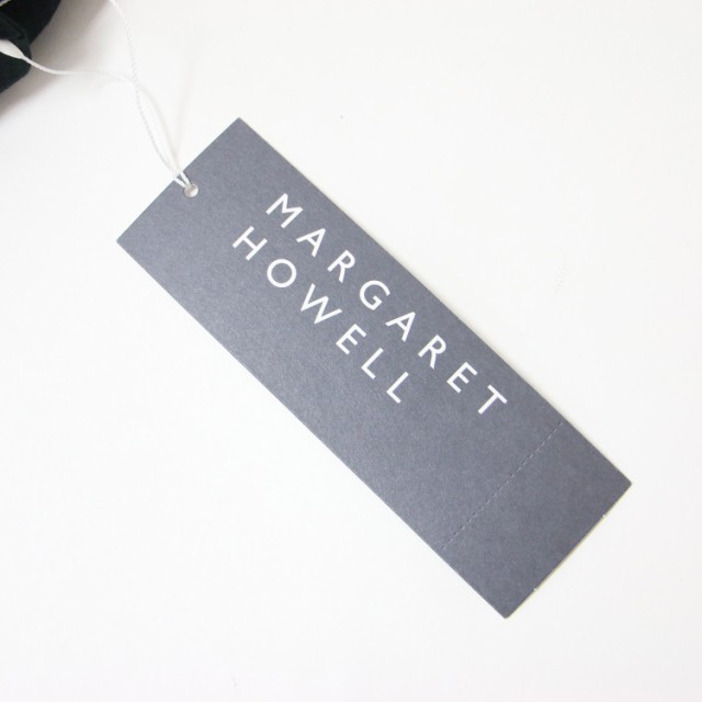 MARGARET HOWELL マーガレットハウエル シャツ リネン ダークグリーン？(S) 24春夏 SHIRTING LINEN フラットカラー 半袖 ブラウス トップ