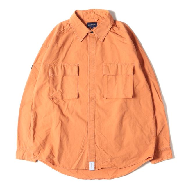 DESCENDANT ディセンダント シャツ サイズ:2 19AW オーバーサイズ リップストップ 長袖 シャツ PARA RIPSTOP LS SHIRT オレンジ トップス カジュアルシャツ 【メンズ】【中古】【K3899】の通販は