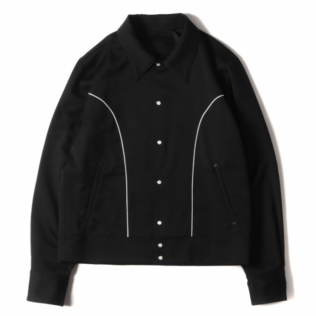 The Letters レターズ ジャケット サイズ:L 23AW ウールサテン シングル ウエスタン ボレロ ジャケット BOLERO JACKET WOOL SATIN ブラッ