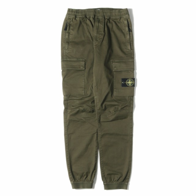 STONE ISLAND ストーンアイランド パンツ サイズ:29 23AW アイコン パッチ コットン カーゴパンツ COMPASS PATCH LOGO CARGO TROUSERS イ