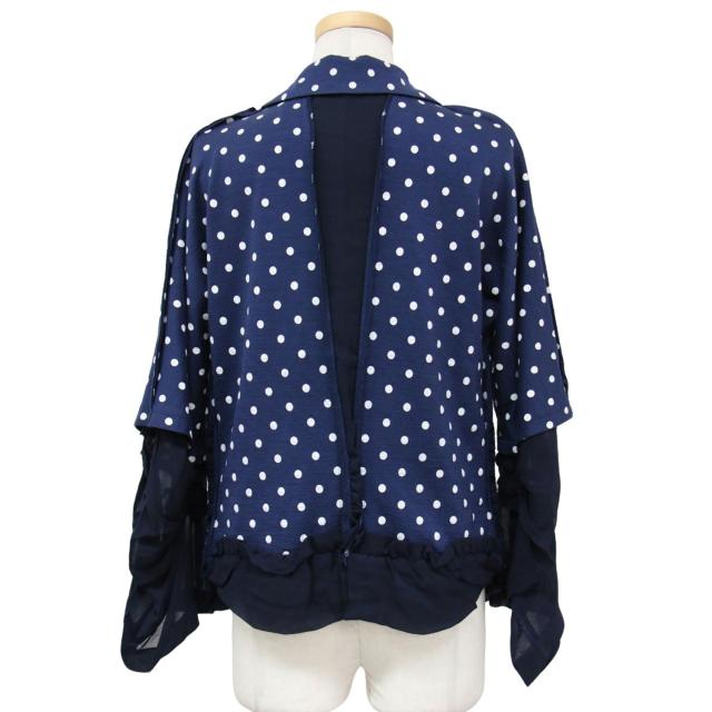Tricot【コムデギャルソントリコ】ネイビーコート ジャケット 中古・古着通販】tricot COMME des GARCONS (トリコ