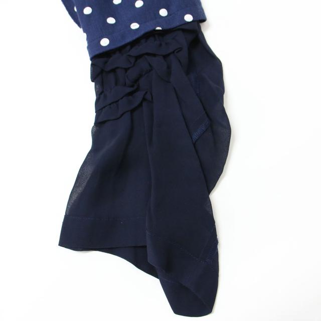 美品tricot COMME des GARÇONS ネイビー ドット ストール tricot COMME des GARCONS / トリココムデギャルソン | 刺しゅう
