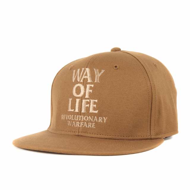 RATS ラッツ キャップ 23SS WAY OF LIFEロゴ 6パネルキャップ EMBROIDERY CAP ブラウン 帽子 スナップバック【メンズ】【K4142】