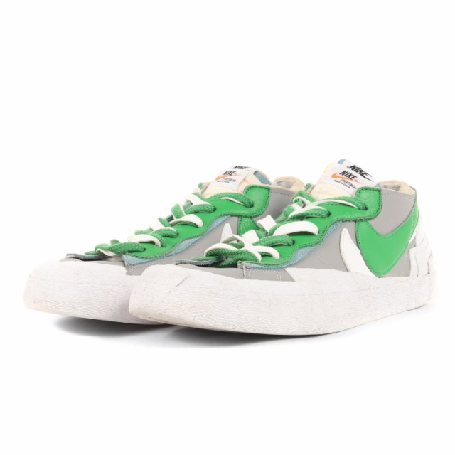 Sacai サカイ サイズ:29.0cm 21SS NIKE BLAZER LOW (DD1877-001) / SACAI ナイキ ブレーザー ミディアムグレー クラシックグリーン US11 ローカット スニーカー シューズ コラボ 靴【メンズ】【中古】【K4045】の通販は