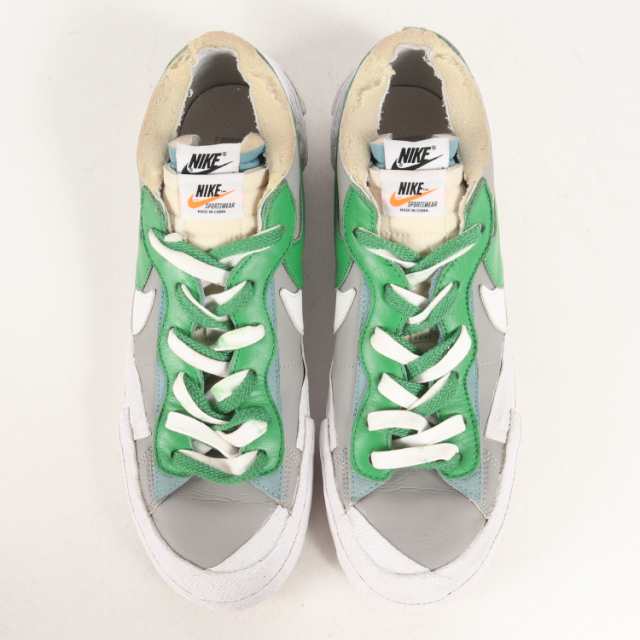 Sacai サカイ サイズ:29.0cm 21SS NIKE BLAZER LOW (DD1877-001) / SACAI ナイキ ブレーザー ミディアムグレー クラシックグリーン US11 ローカット スニーカー シューズ コラボ 靴【メンズ】【中古】【K4045】の通販は