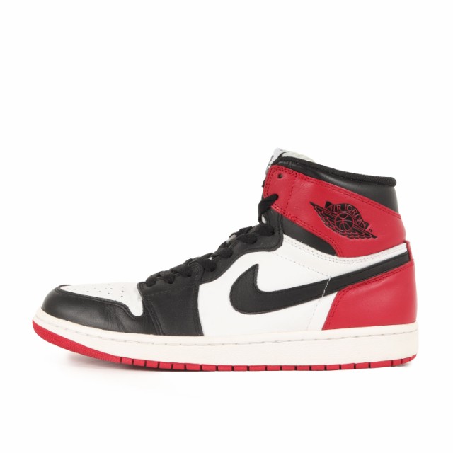 NIKE ナイキ サイズ:28.0cm AIR JORDAN 1 RETRO HIGH OG BLACK TOE つま黒 2013年製 555088-184 エアジョーダン1 レトロ ホワイト ブラッ