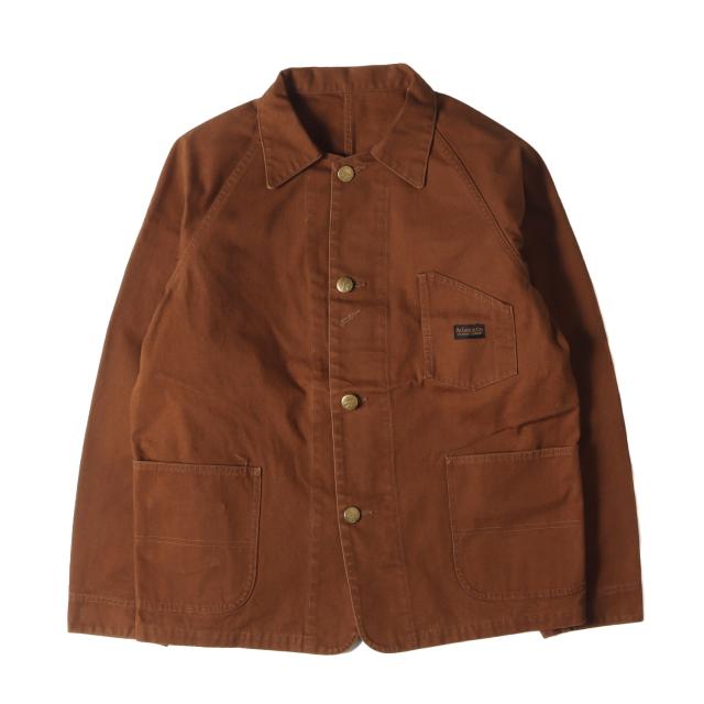 At LAST&CO アットラスト ジャケット サイズ:44 チェンジボタン ブラウンダック カバーオール ブラウン アウター ブルゾン コート 上着【メンズ】【中古】【K4178】