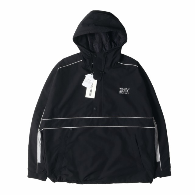 WACKO MARIA ワコマリア ジャケット サイズ:M 24SS NANGA プルオーバー アノラック ジャケット ANORAK JACKET ブラック 黒 アウター ブル