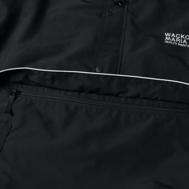 WACKO MARIA ワコマリア ジャケット サイズ:M 24SS NANGA プルオーバー アノラック ジャケット ANORAK JACKET ブラック 黒 アウター ブル