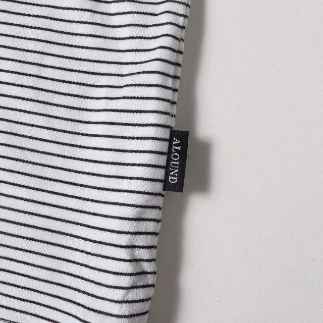 ALOUND アラウンド Tシャツ サイズ:L 24SS オーバーサイズ ボーダー 